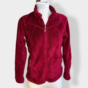Avalanche Dark Pink Fleece Zip Up Jacket Size Medium SO SOFT!